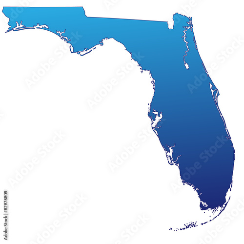 Florida in Blau