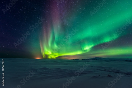 Aurora borealis, northern lights © surangaw