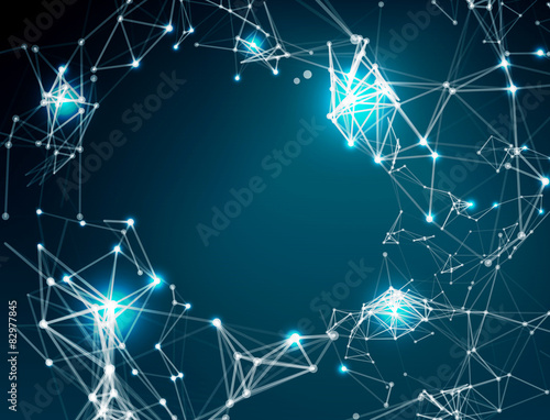 Abstract network connection background