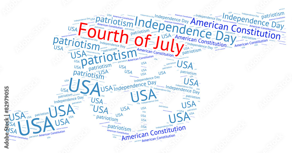Fourth of July Cannon - tag cloud