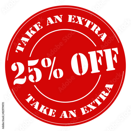 Take An Extra 25% Off-stamp