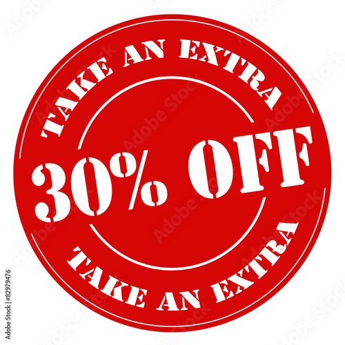 Take An Extra 30% Off-stamp