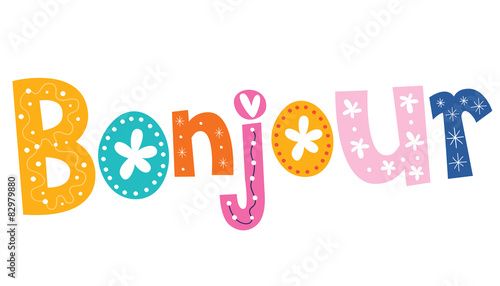 french word Bonjour