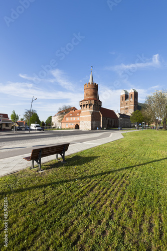 Mitteltorturm und Marienkirche in Prenzlau photo