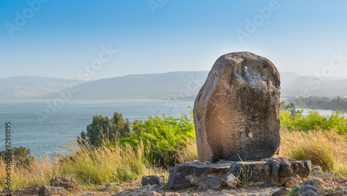 Mount of the Beatitudes and the lake of tiberias