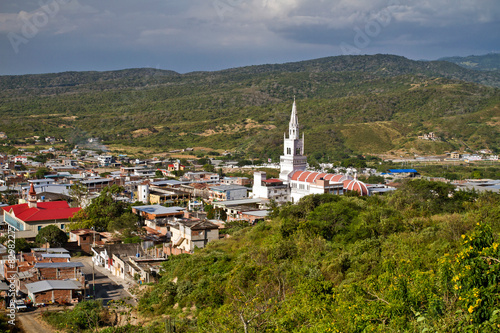 Beautiful city of Montecristi in the Ecuadorian coast photo