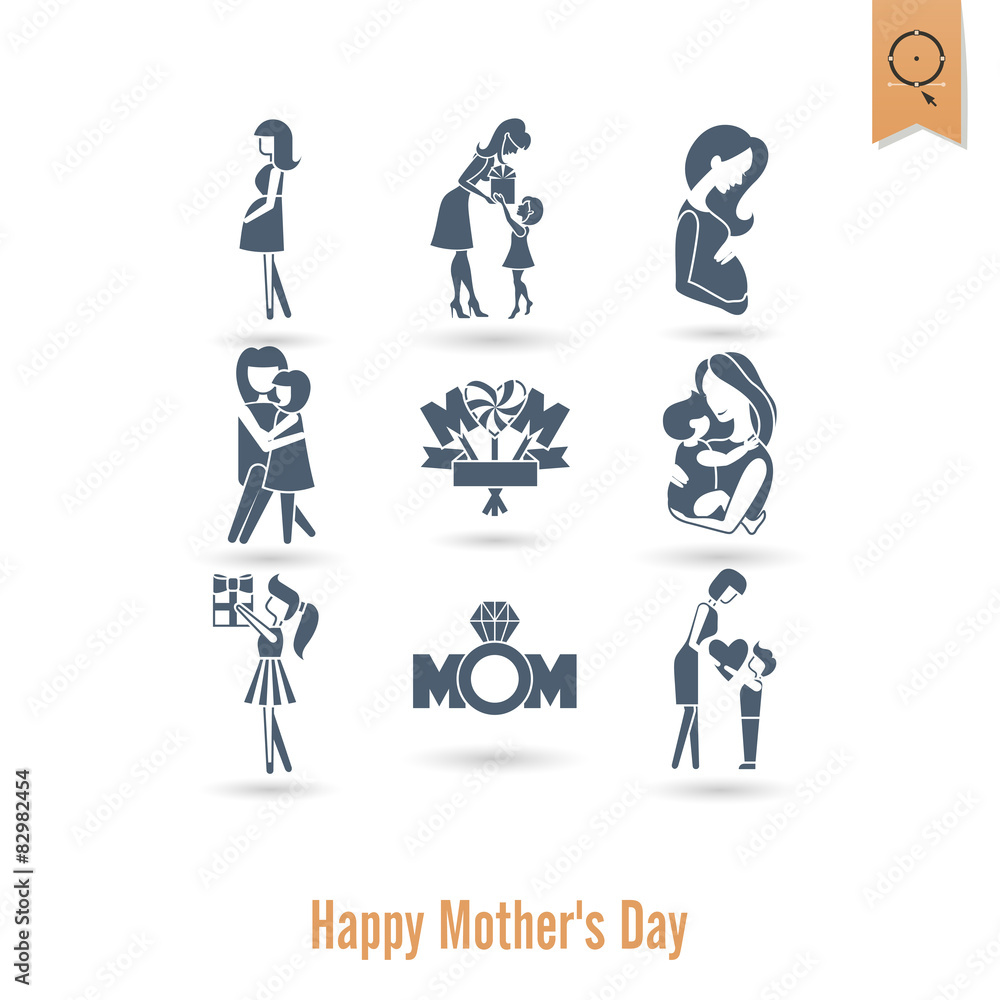 Happy Mothers Day Icons Happy Mothers Day Icons