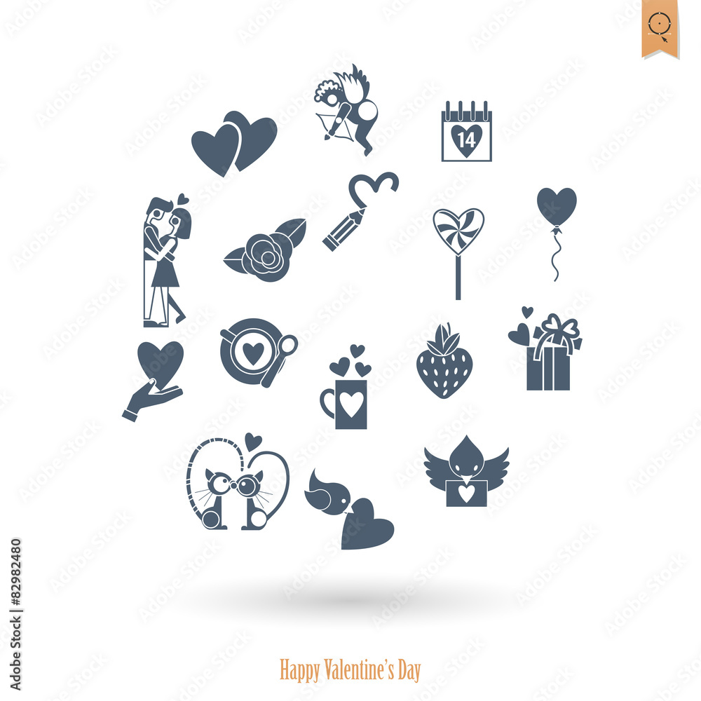 Happy Valentines Day Icons Happy Valentines Day Icons