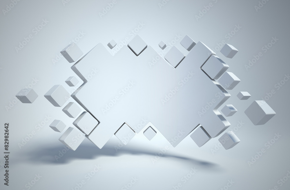 Obraz premium abstract geometry as 3d background