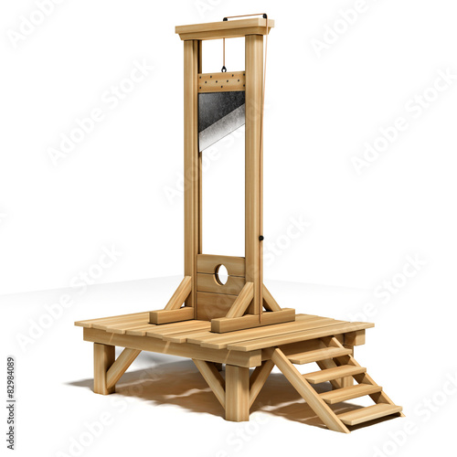 Fotografia guillotine 3d illustration