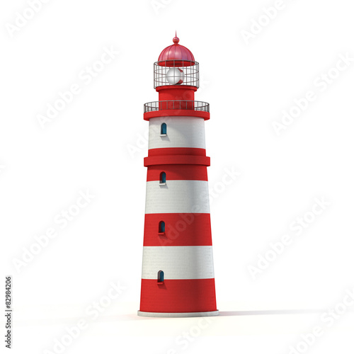 lighthouse 3d illustration