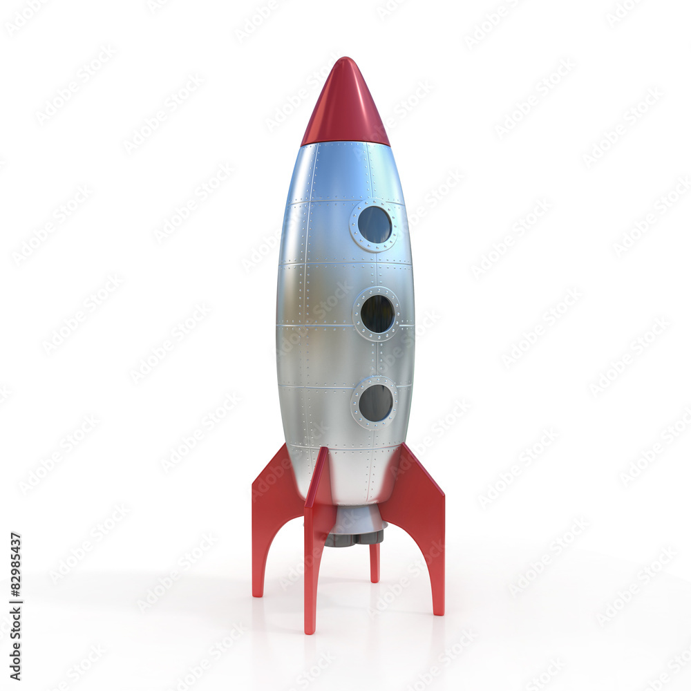 cartoon rocket space ship Stock Illustration | Adobe Stock