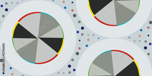 Gray Spinning Discs Pattern