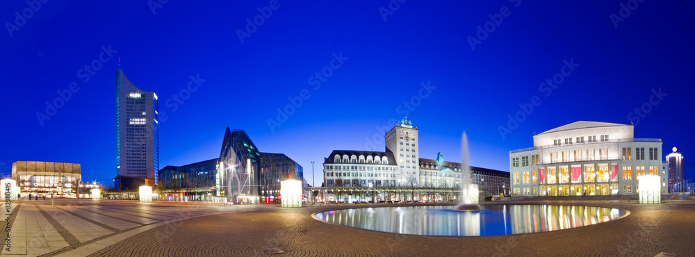 Leipzig Augustuplatz Panorama