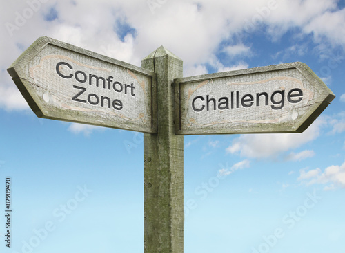 Comfort Zone/ Challenge Sign Concept