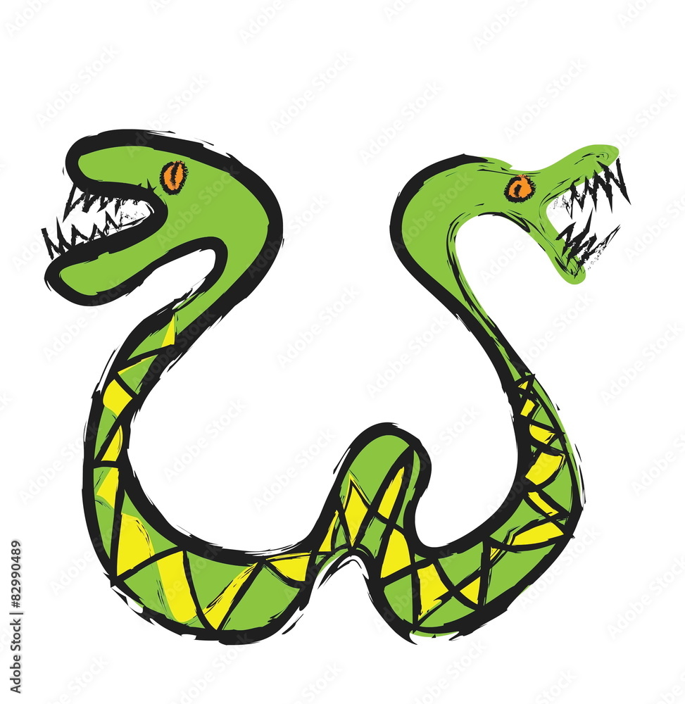 Fototapeta premium double headed dragon