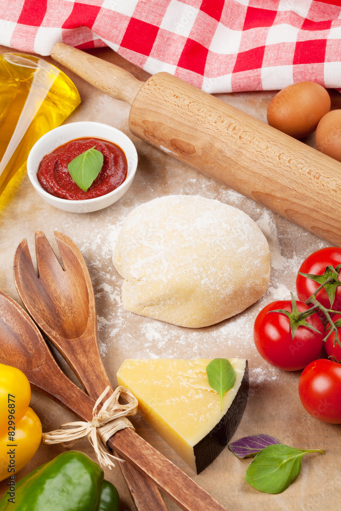 Pizza cooking ingredients Pizza cooking ingredients
