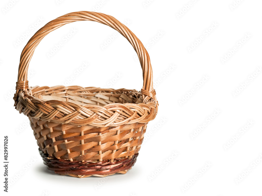 Basket wattled from rods Basket wattled from rods