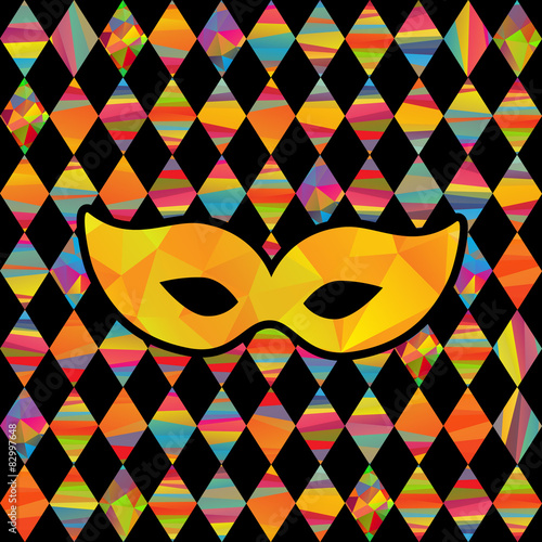 seamless pattern with colorfull rhombus