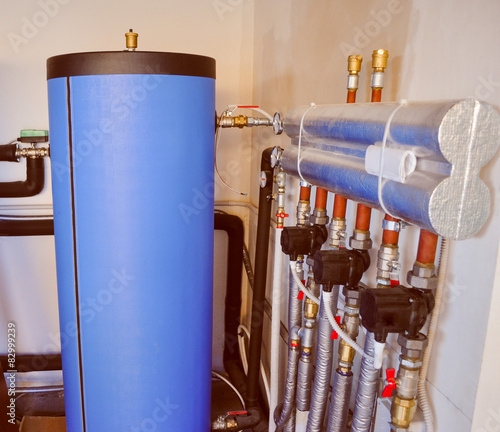 Retro look Geothermal heating