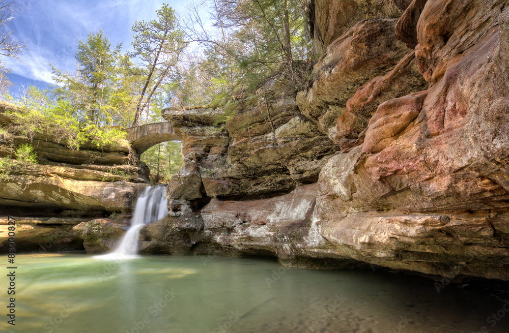 Fototapeta premium Hocking HIlls Waterfall