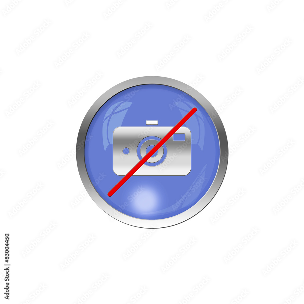 Button Blau - Kameraverbot Button Blau - Kameraverbot