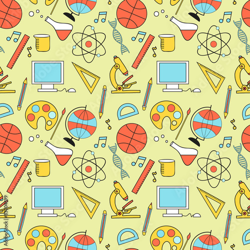 Seamless of education doddle elements.