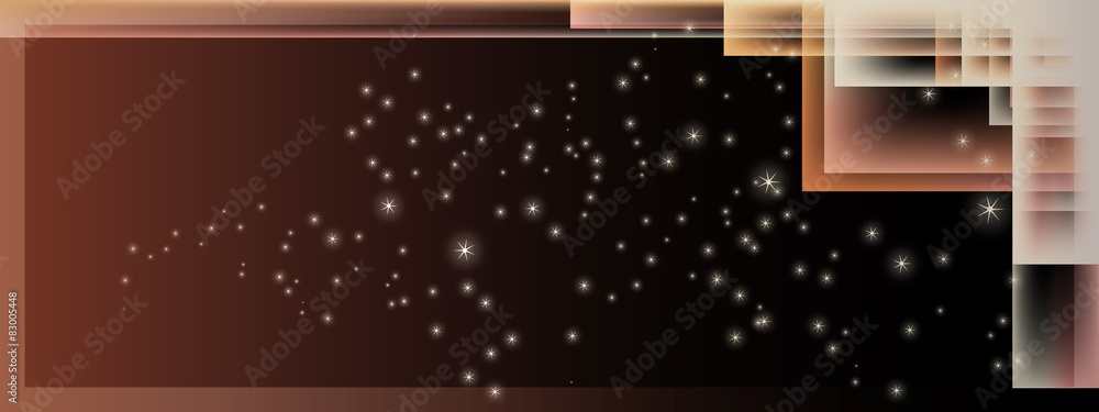 Obraz premium Glowing Rectangles - Vector Background - Brown