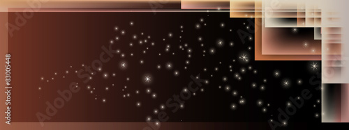 Glowing Rectangles - Vector Background - Brown