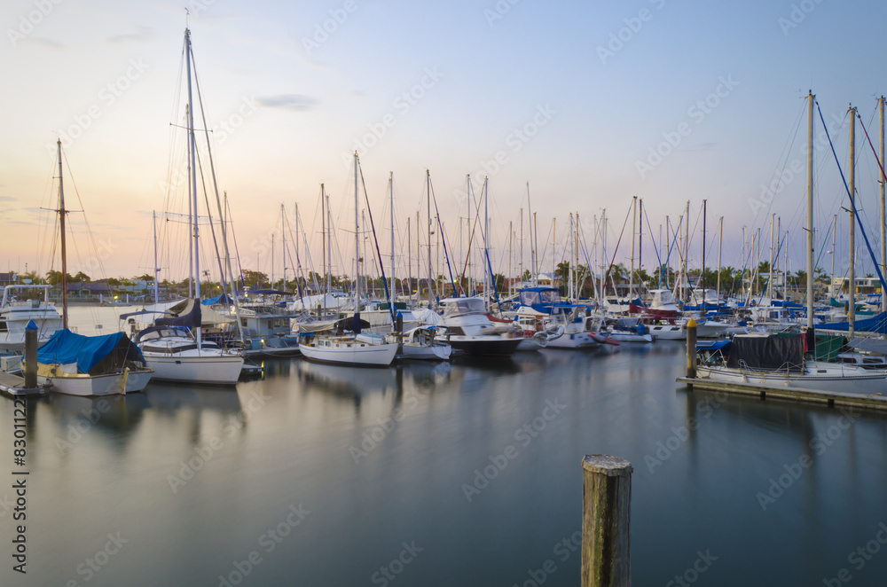 Marina with boats