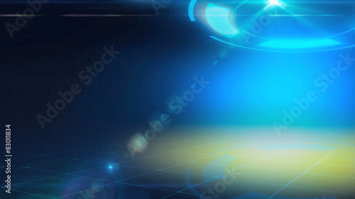 blue animation background for intro tv show