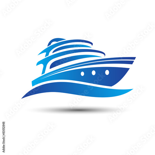 Yacht boat symbol vector.illustration