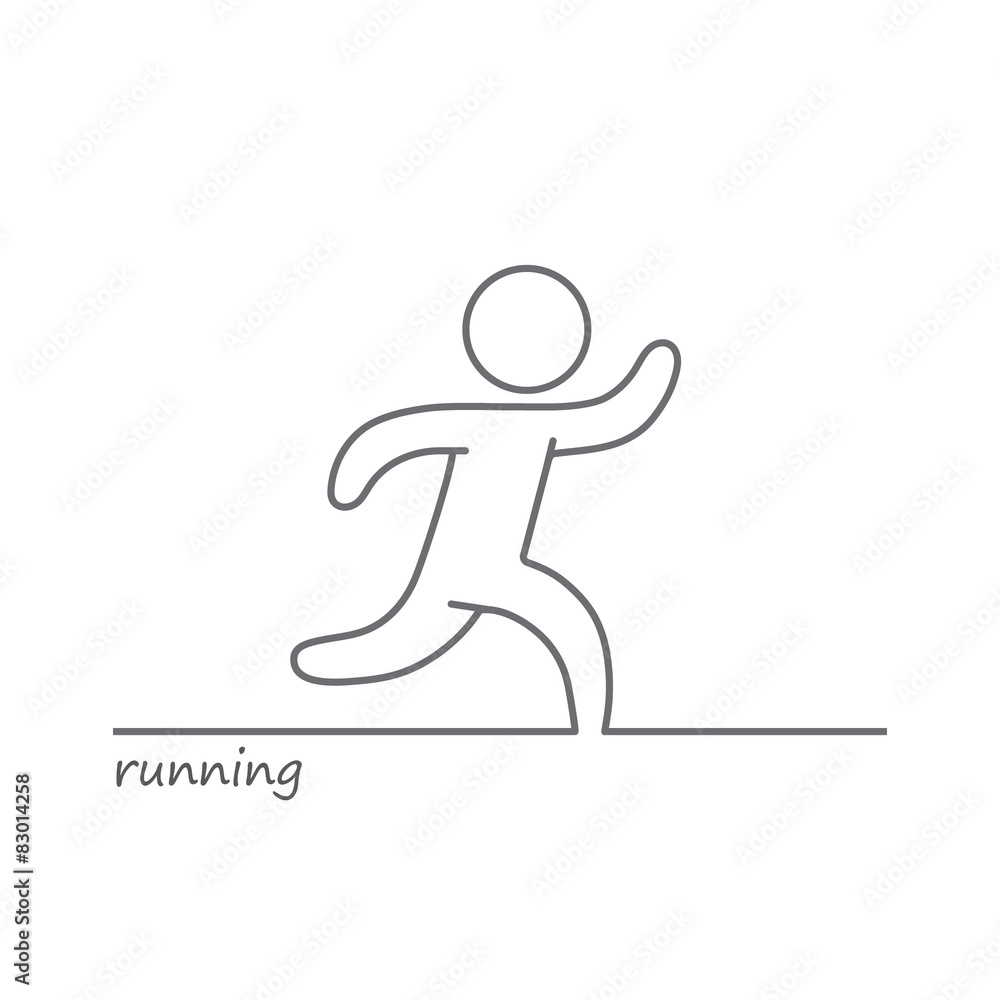 Loop vector running man Loop vector running man