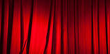 Red curtain banner background