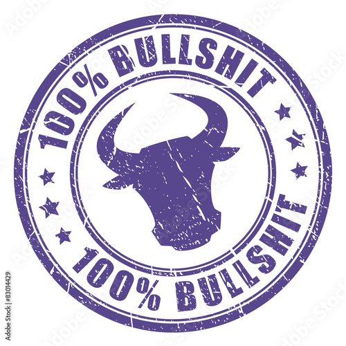 Bullshit vector rubber stamp