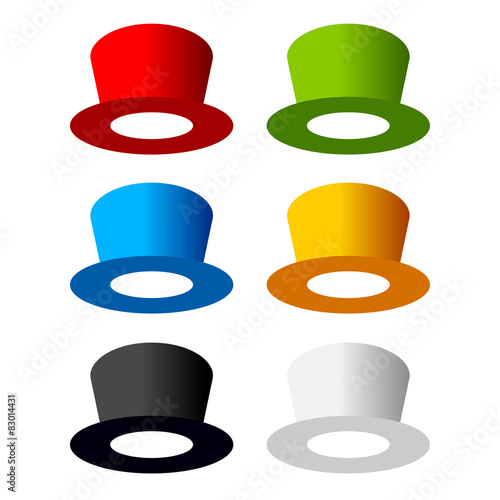 Six color hats