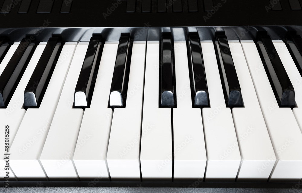 front view keys of musical digital keyboard front view keys of musical digital keyboard