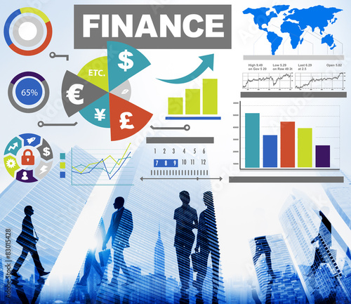 Chart Currency Loan Financial Growth Strategy Plan Concept photo