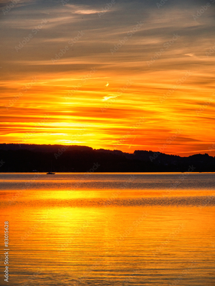 sunset at lake chiemsee (17)