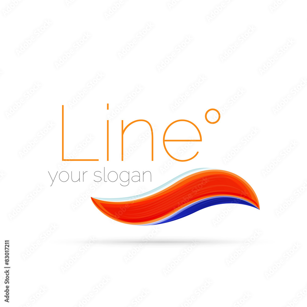 Abstract wave line logo Abstract wave line logo