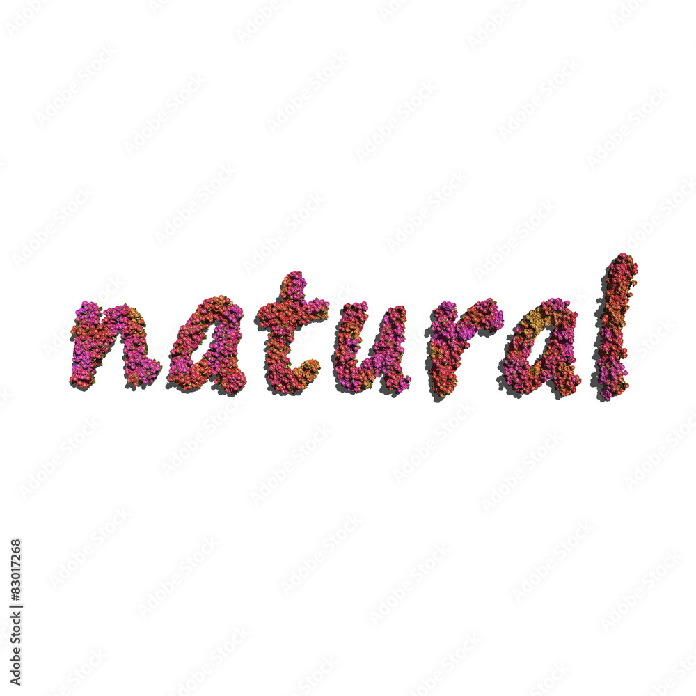 natural create by red color flowers white background natural create by red color flowers white background
