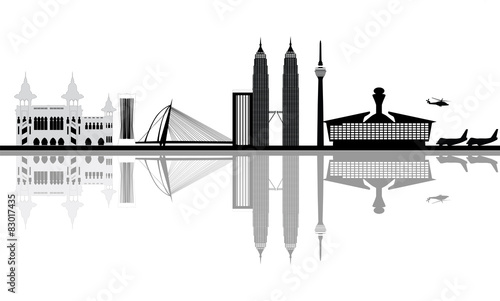 Photography kuala lumpur city skyline malaysia