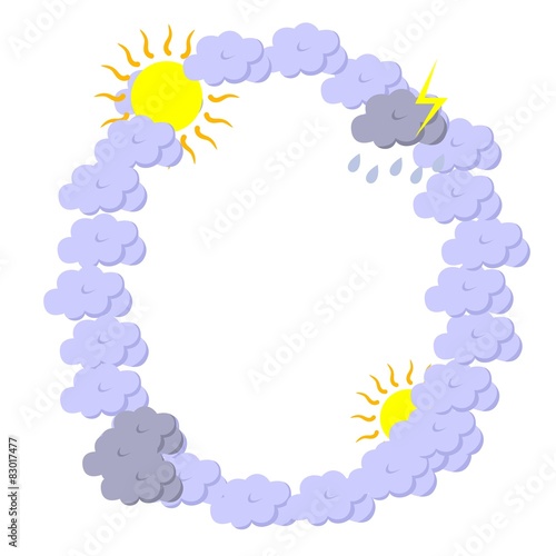 vector illustration dedicated to the weather forecast.