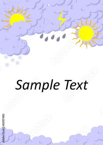 vector illustration dedicated to the weather forecast.