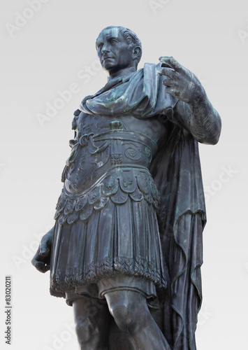 Bilde på lerret Bronze Statue of Julius Caesar
