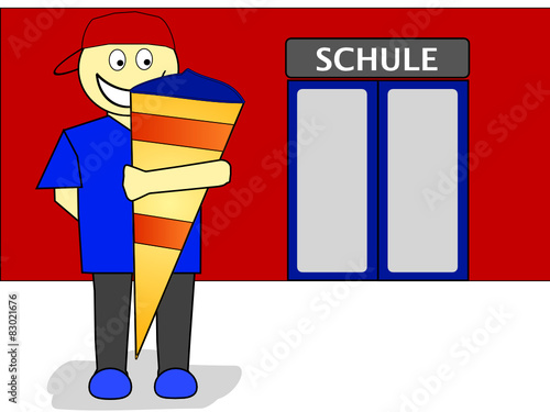 Einschulung eines Schulanfängers