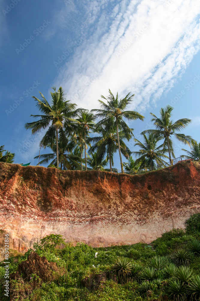 Fototapeta premium Cliffs at Varkala beach india