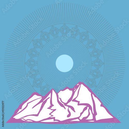 Picture of the mountains.