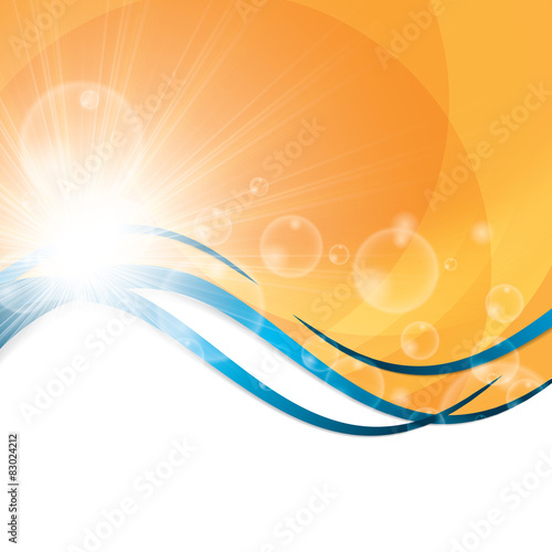 Sunny abstract sun ray background