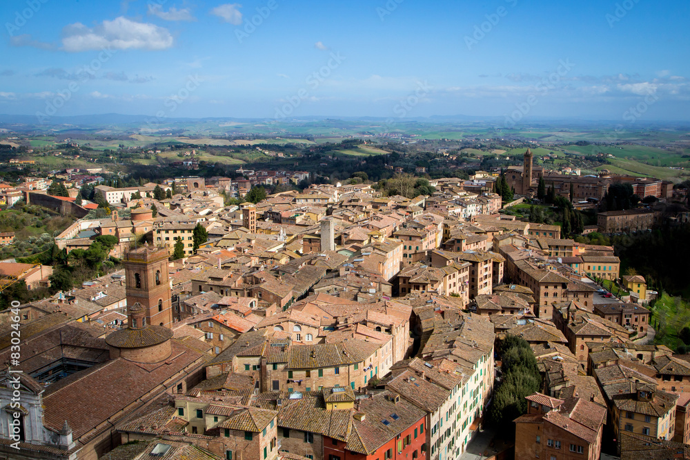 Siena in Tuscany, Italy
